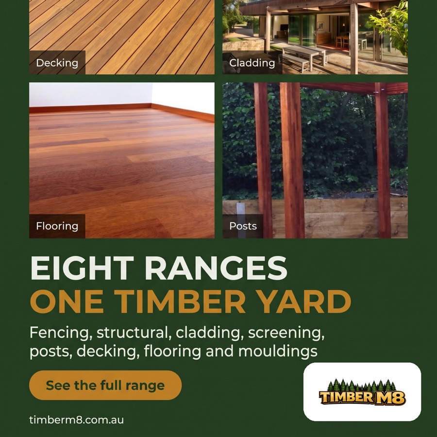 Timber M8 ad concept - eight ranges, one yard
